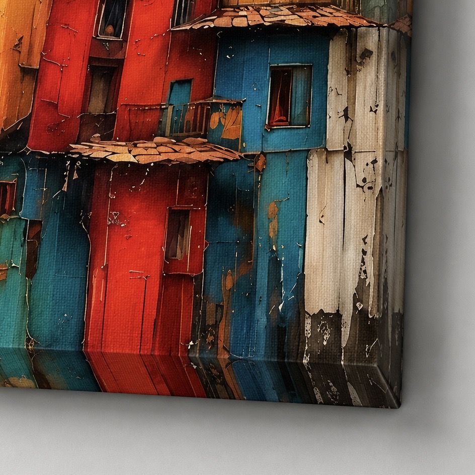 détail texture tableau architecture urbaine art contemporain toile premium street art moderne