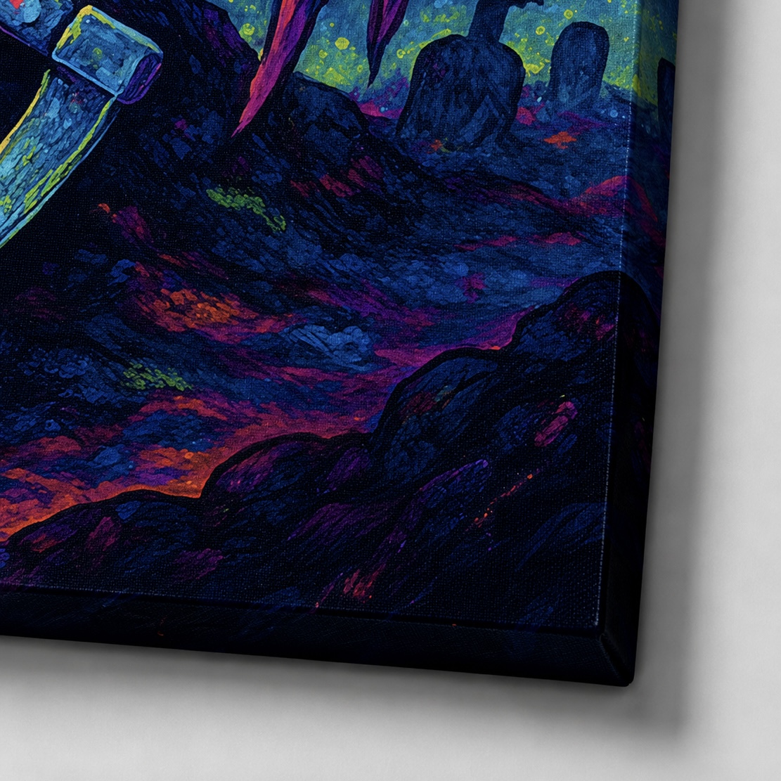 Tableau Gardien des Âmes detail toile gardien des ames impression premium spektra