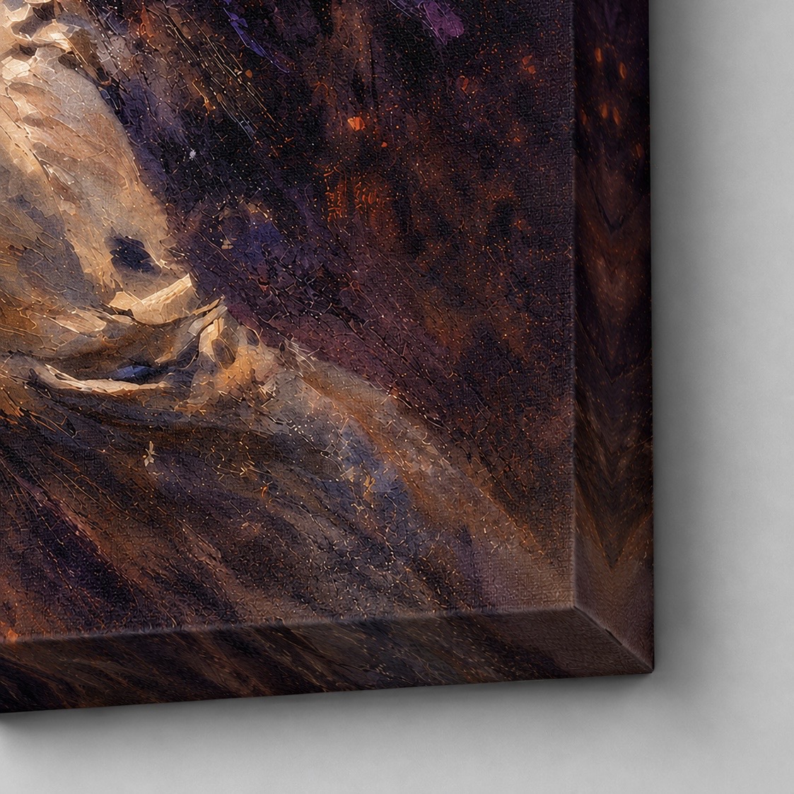 Tableau Golden Swing – Art golf contemporain detail toile tableau golf golden swing impression artistique premium