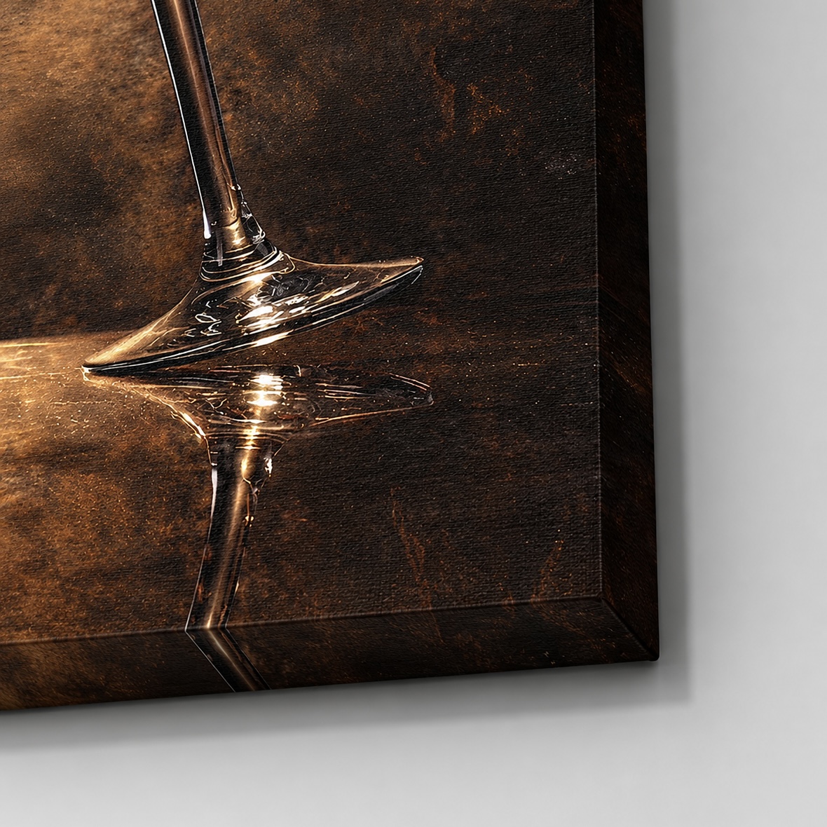 détail toile tableau verres vin rouge impression canvas luxe moderne élégante