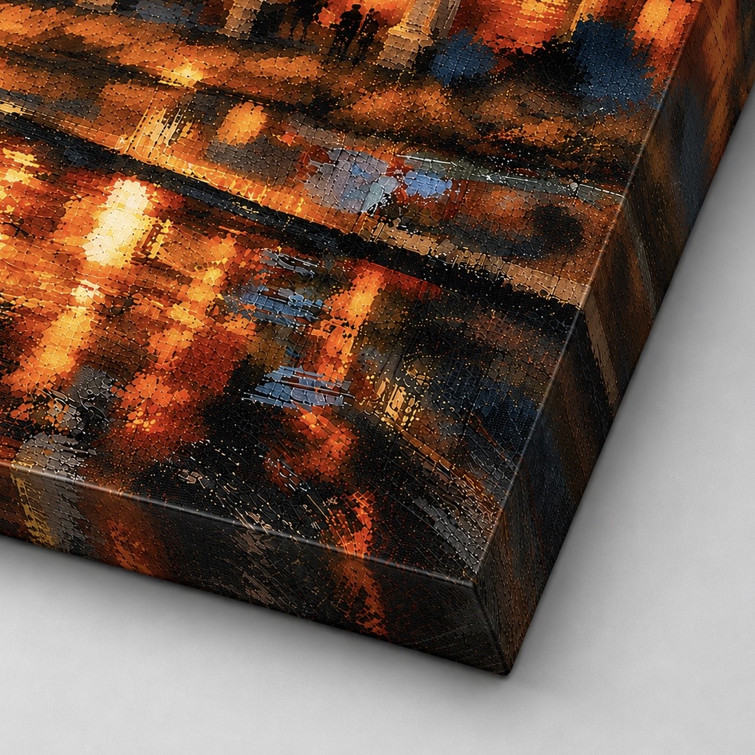 Tableau Rome Contemporaine – Roma Aeterna detail toile tableau roma aeterna texture impression artistique
