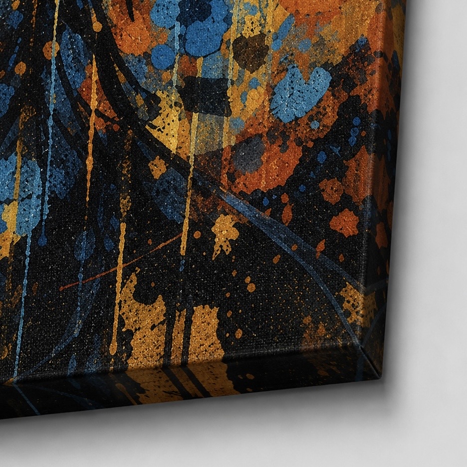 Tableau Femme Pop Art – Beauté Sauvage détail toile tableau femme abstrait beauté sauvage texture artistique spektra