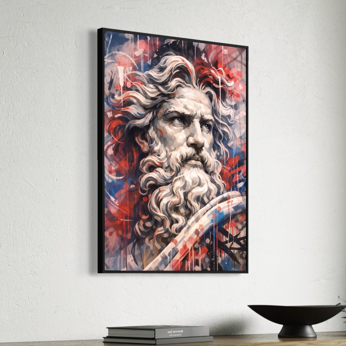 Tableau Mythologie Contemporain – Héritage Divin tableau heritage divin mythologie contemporaine spektra sur mur moderne