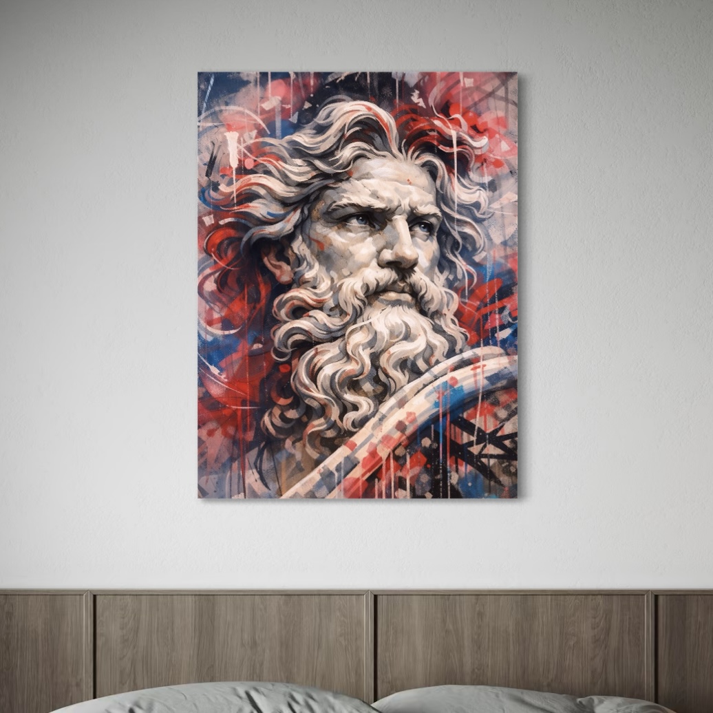 Tableau Mythologie Contemporain – Héritage Divin tableau heritage divin encadre mythologie contemporaine spektra