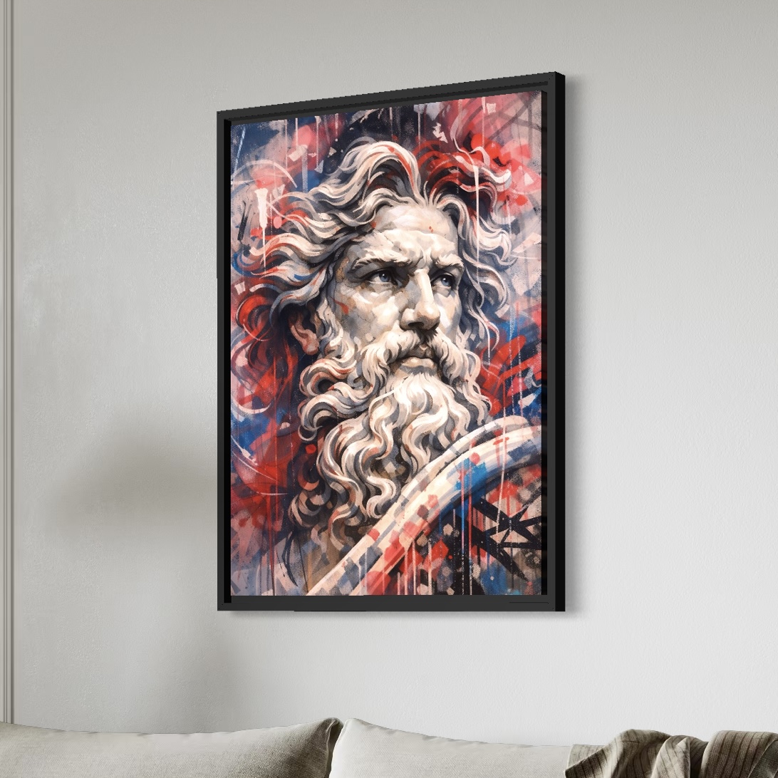 Tableau Mythologie Contemporain – Héritage Divin tableau heritage divin encadre moderne mythologie contemporaine spektra