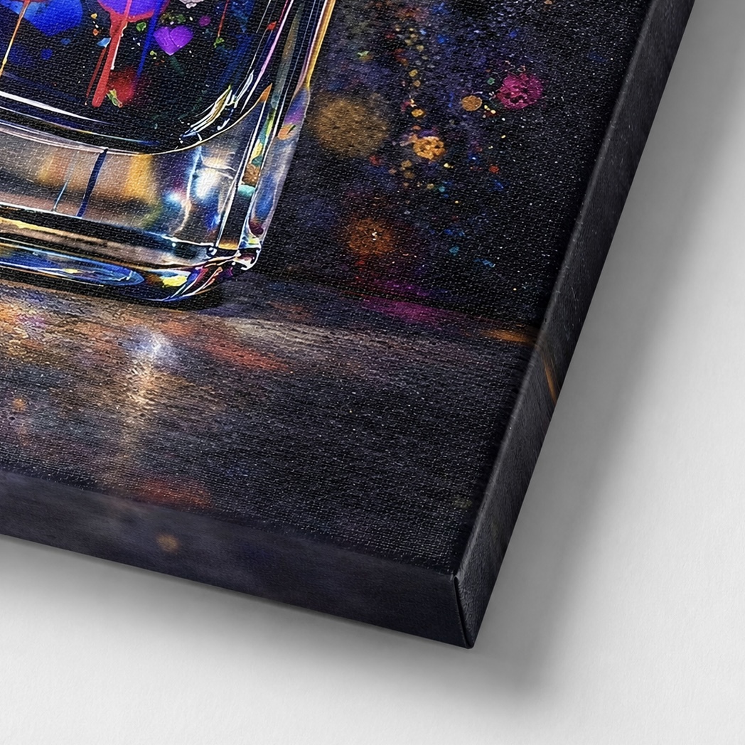 détail tableau parfum pop art luxe moderne toile premium
