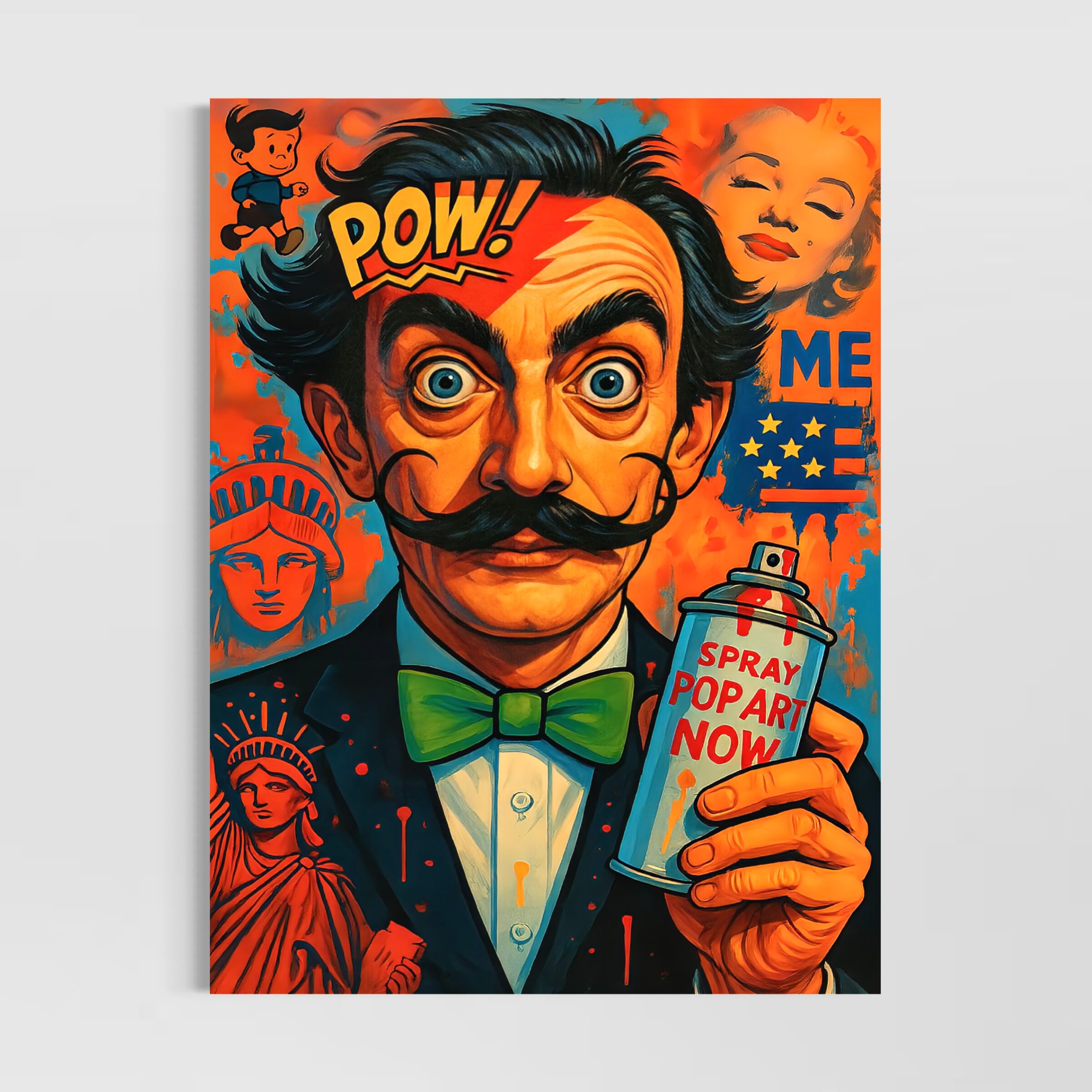 Tableau Dali Street Art – Pop Art Contemporain Coloré tableau dali street art pop art contemporain coloré spektra