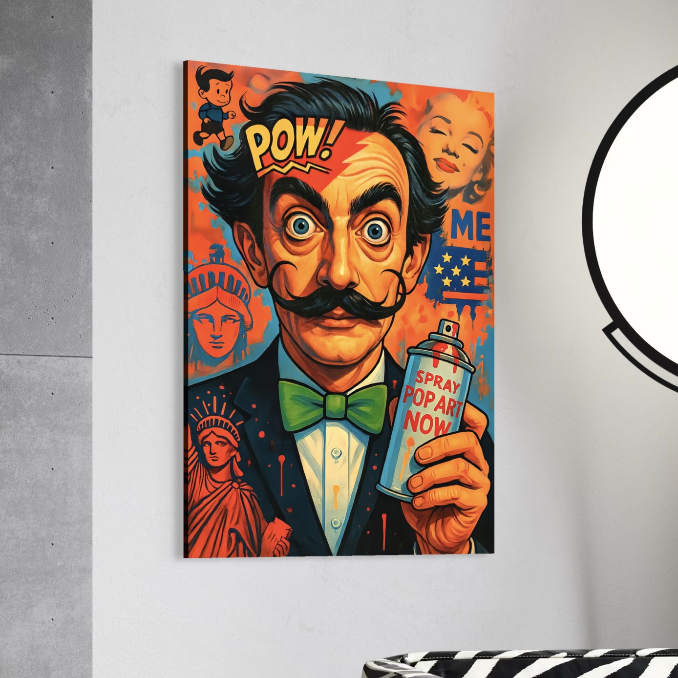 Tableau Dali Street Art – Pop Art Contemporain Coloré tableau street art pop art dali décoration murale moderne pour salon contemporain