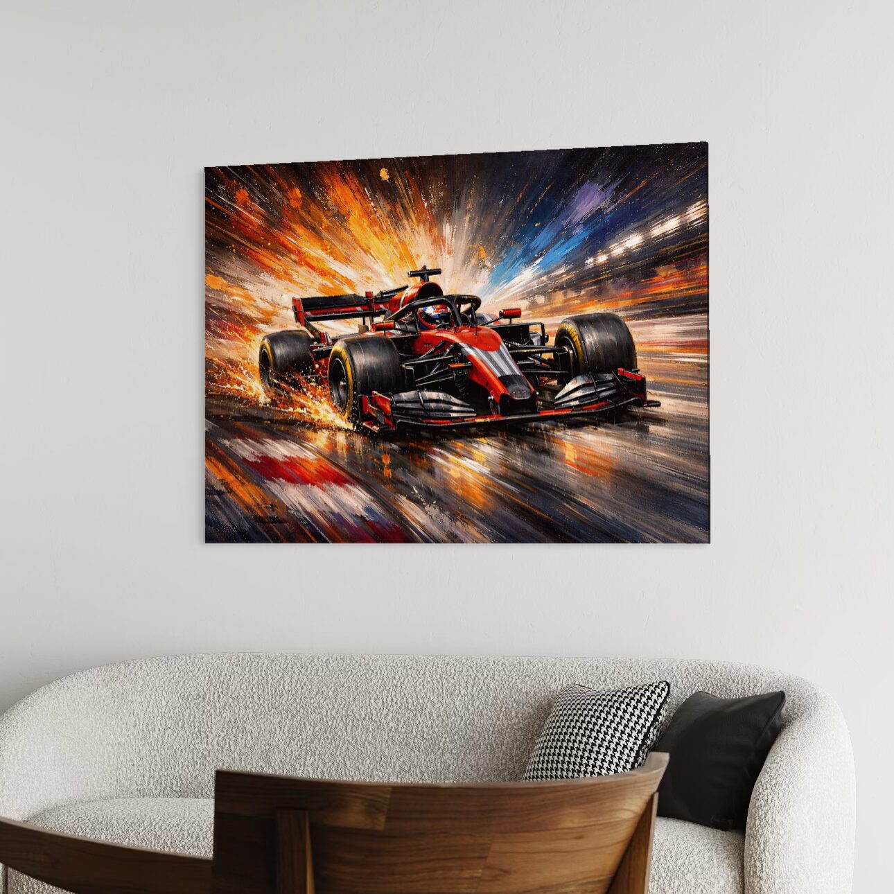 Tableau Formule 1 Contemporain – F1 Monaco tableau formule 1 monaco decoration moderne salon design
