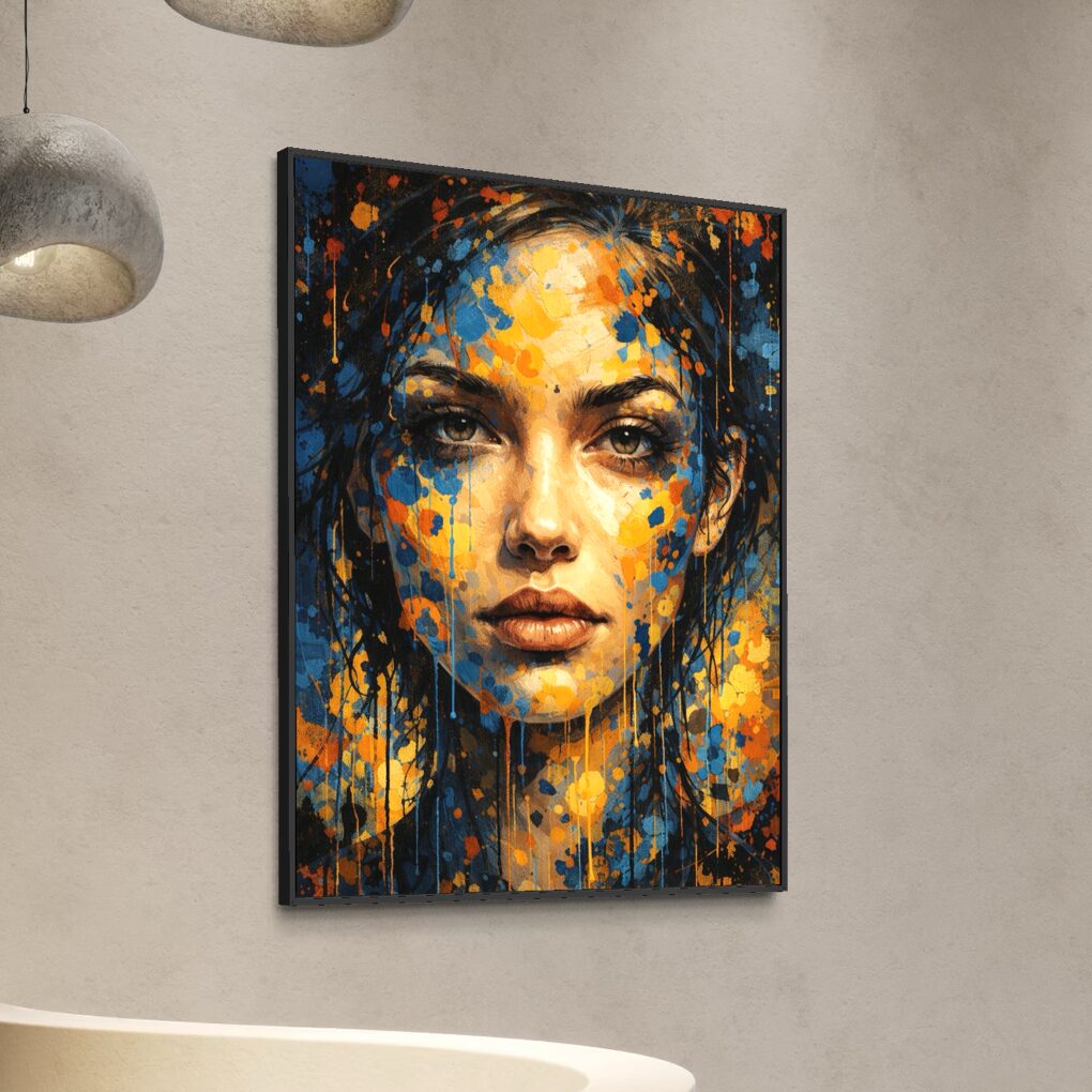 Tableau Femme Pop Art – Beauté Sauvage tableau femme abstrait pop art beauté sauvage décoration murale design spektra