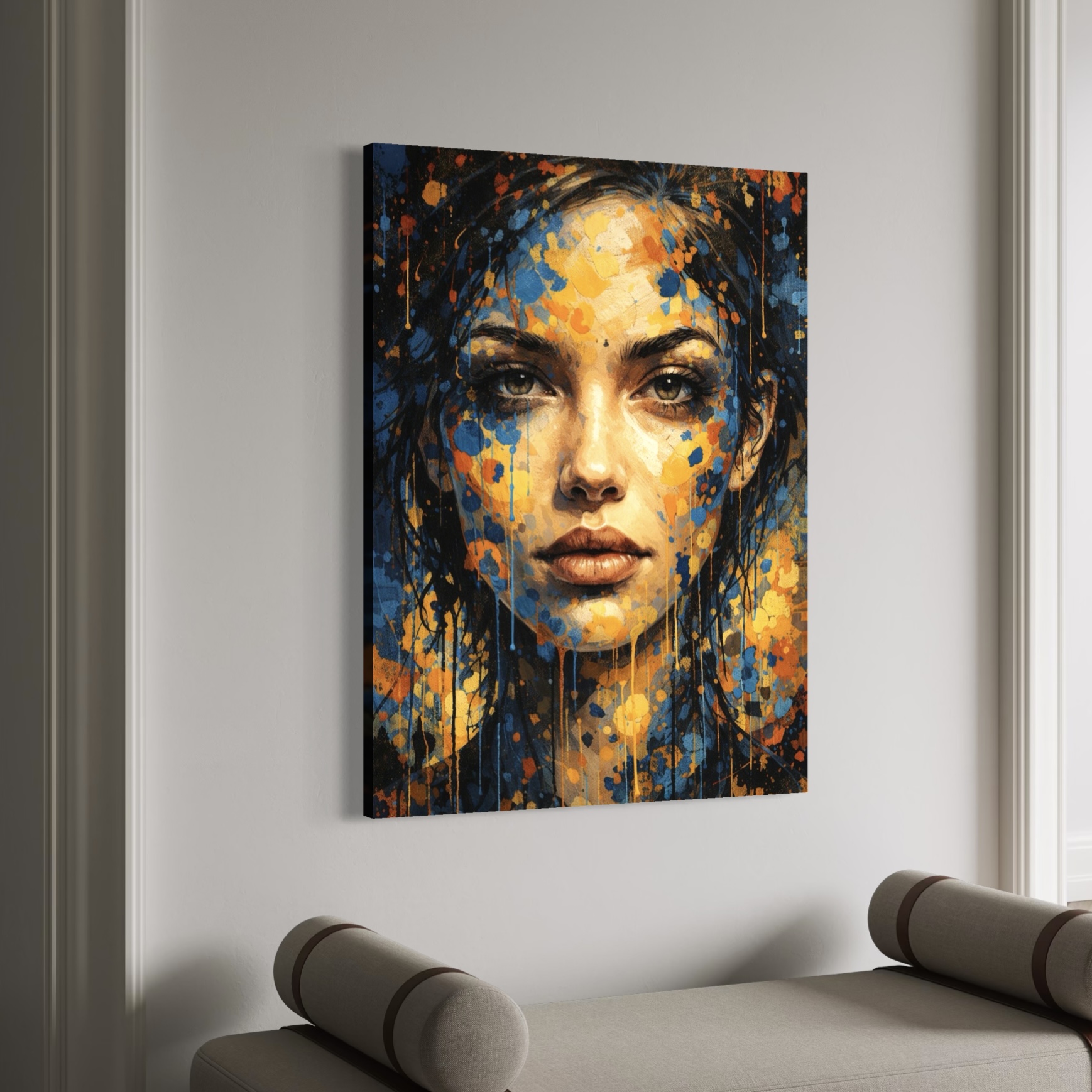 Tableau Femme Pop Art – Beauté Sauvage tableau femme pop art abstrait beauté sauvage décoration murale moderne spektra