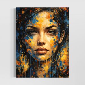 tableau femme pop art contemporain beaute sauvage spektra