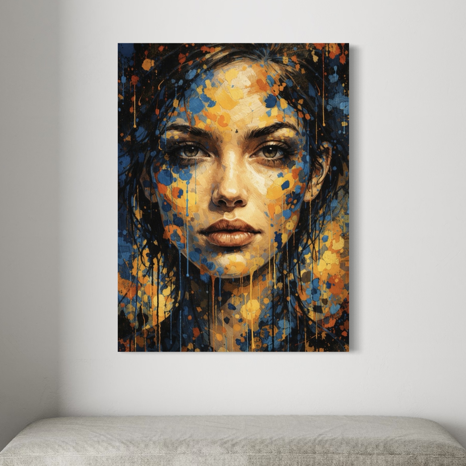 Tableau Femme Pop Art – Beauté Sauvage tableau femme pop art contemporain beaute sauvage decoration murale spektra