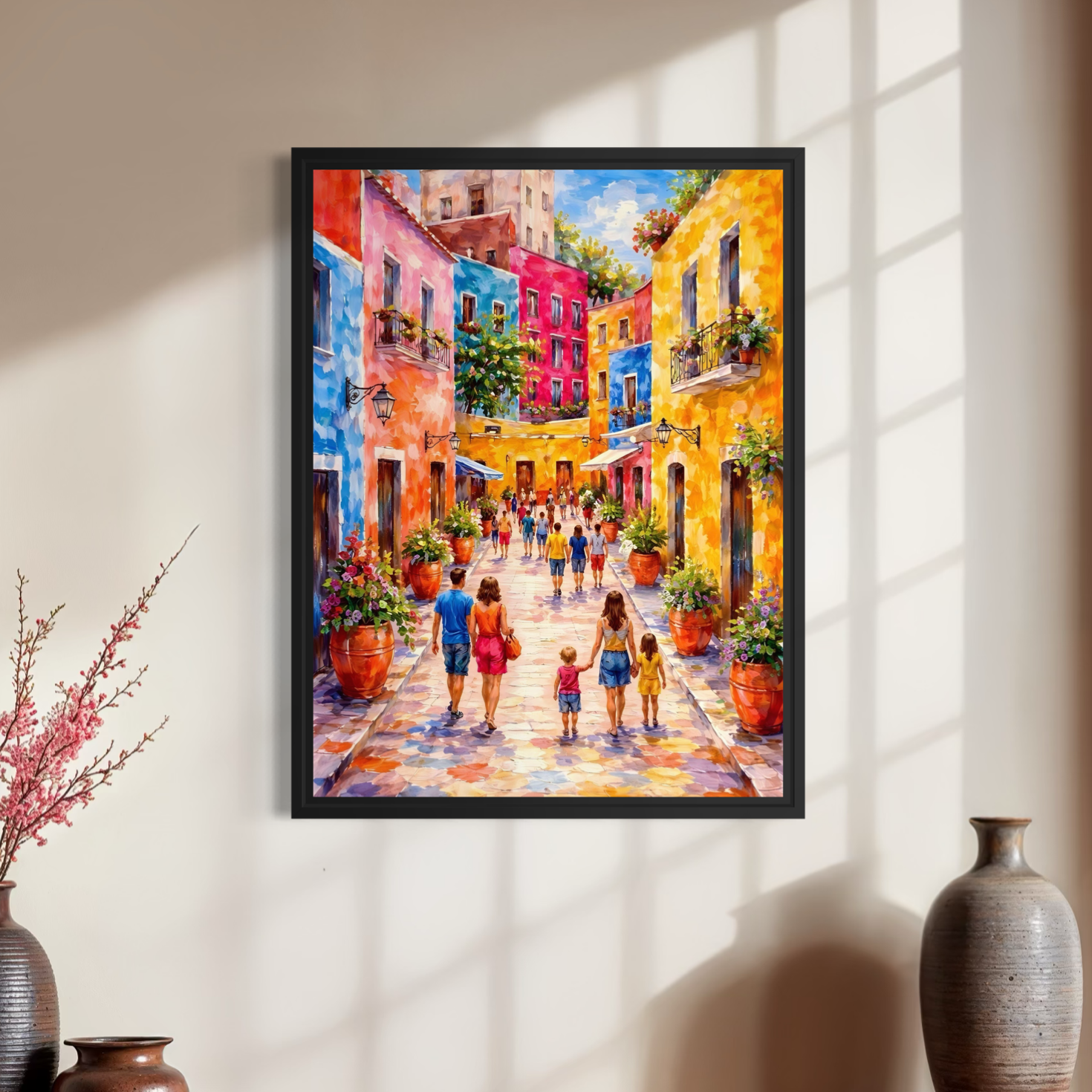 tableau la dolce vita dans une décoration chaleureuse et raffinée