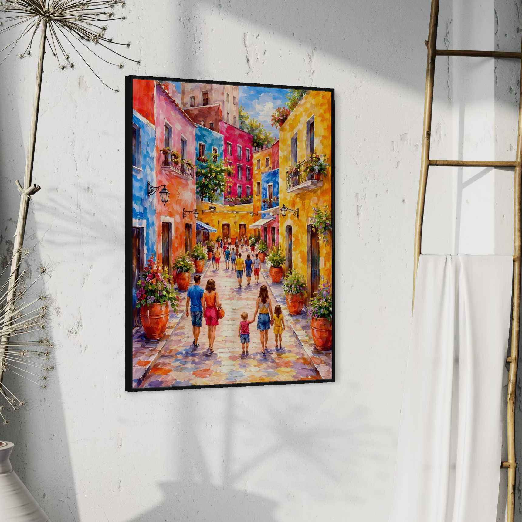 tableau la dolce vita dans une ambiance naturelle et lumineuse