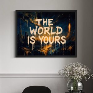 tableau no limits street art moderne motivation urbaine décoration murale graffiti contemporain