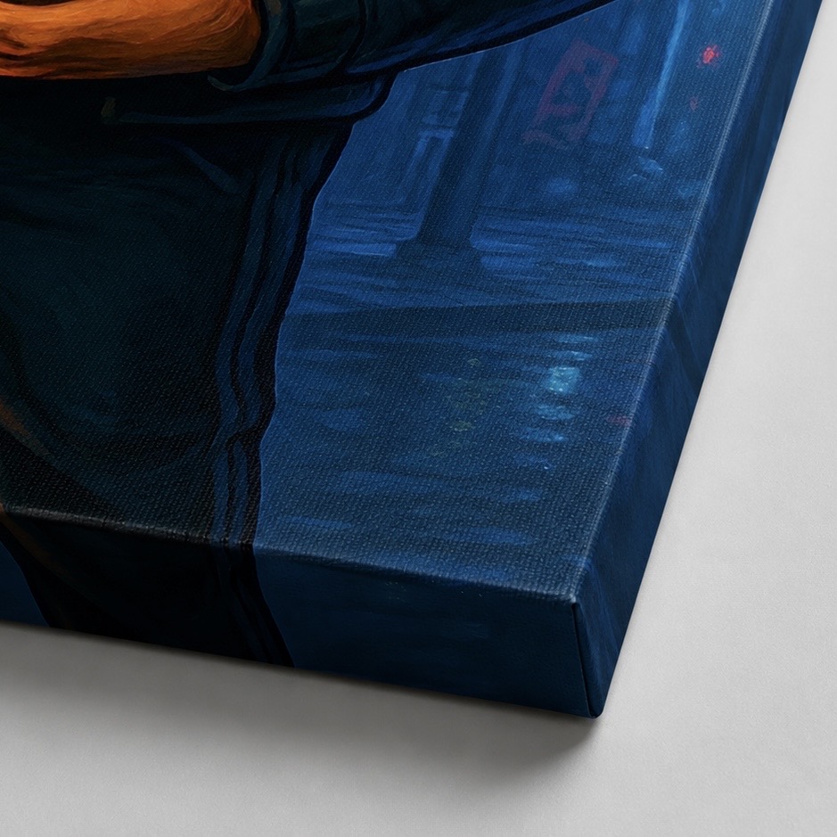 Détail de la toile du tableau Honey Money montrant la qualité d’impression haute définition sur canvas avec finitions soignées.