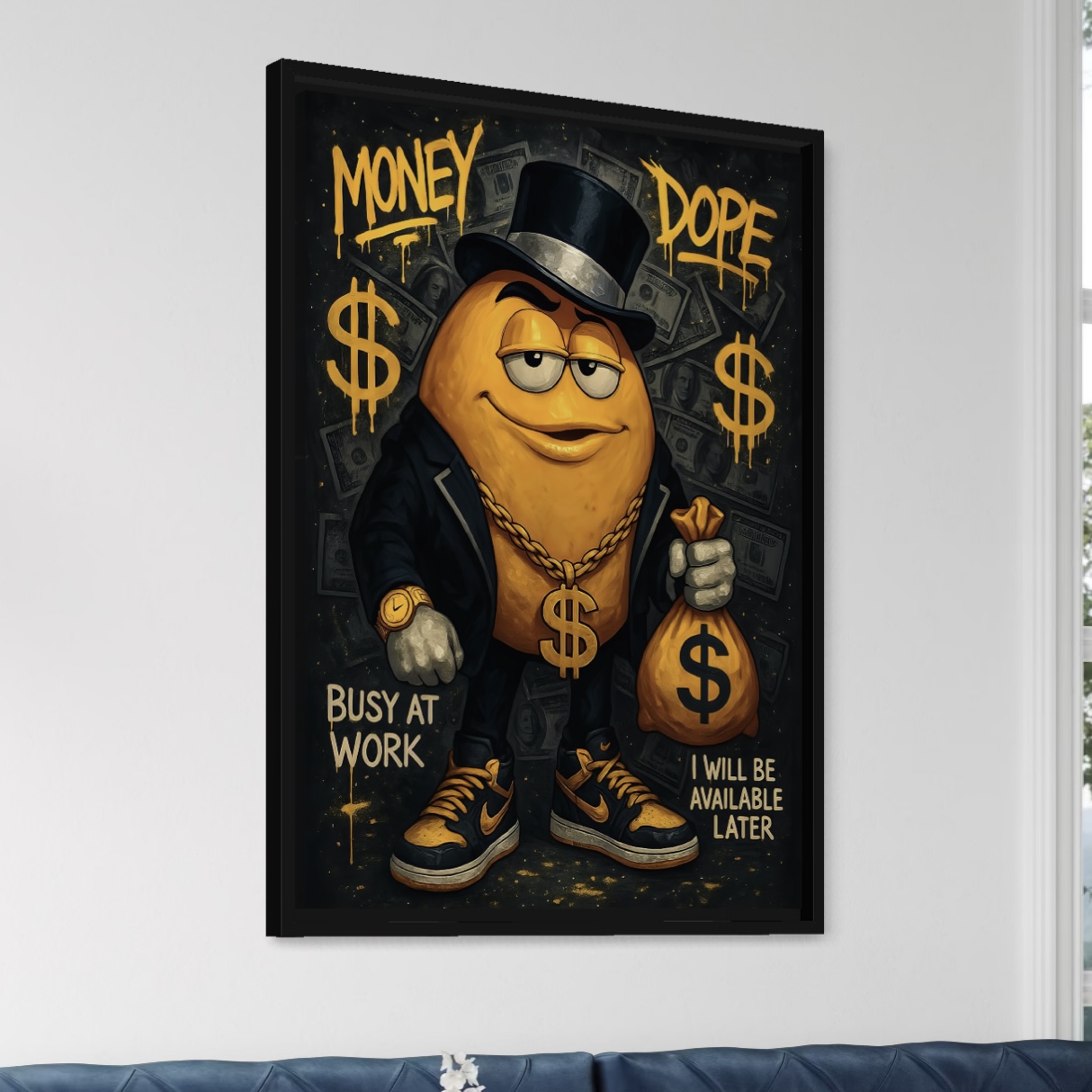 Tableau Mentalité Millionnaire – Pop Art Luxe Business vue angle tableau mentalite millionnaire pop art business entrepreneur luxe spektra